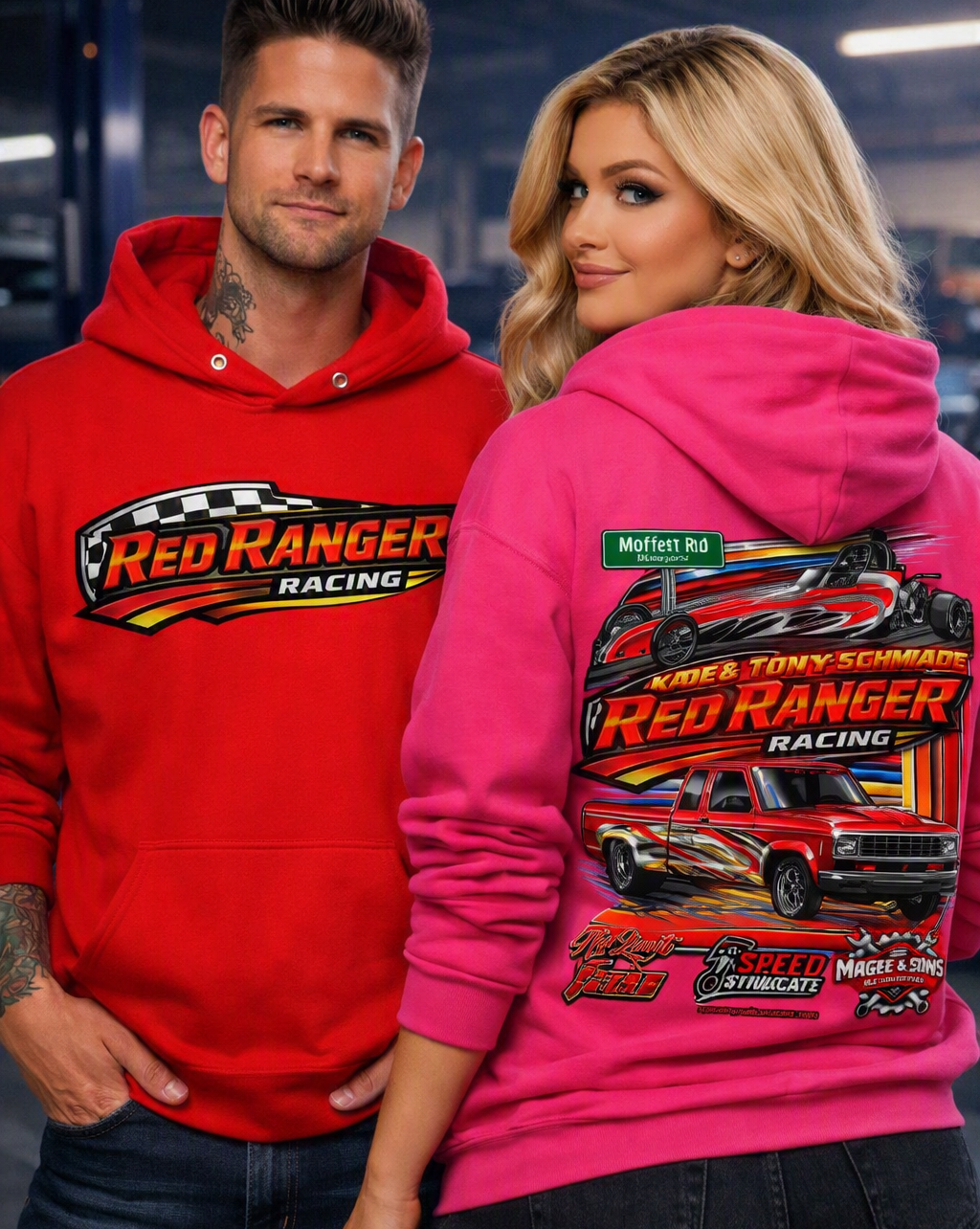 Red Ranger Racing Hoodie