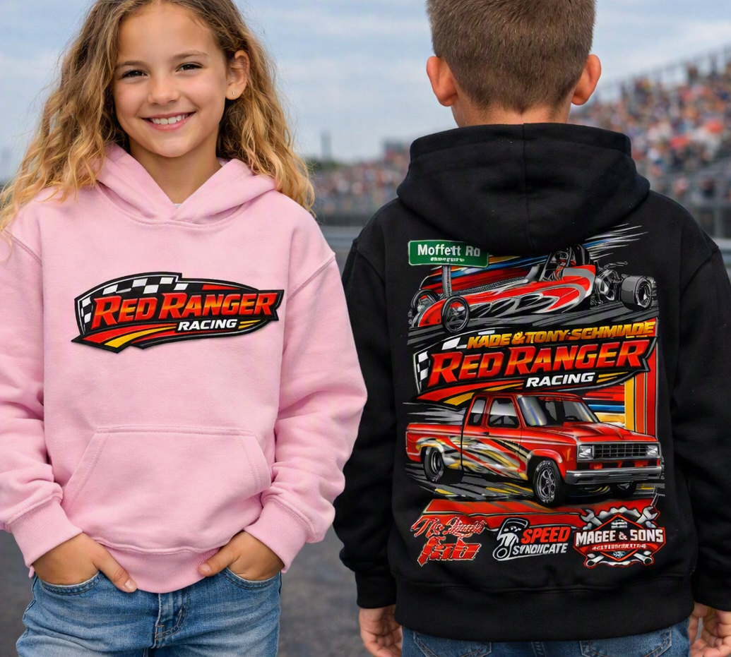 Youth Red Ranger Racing Hoodie